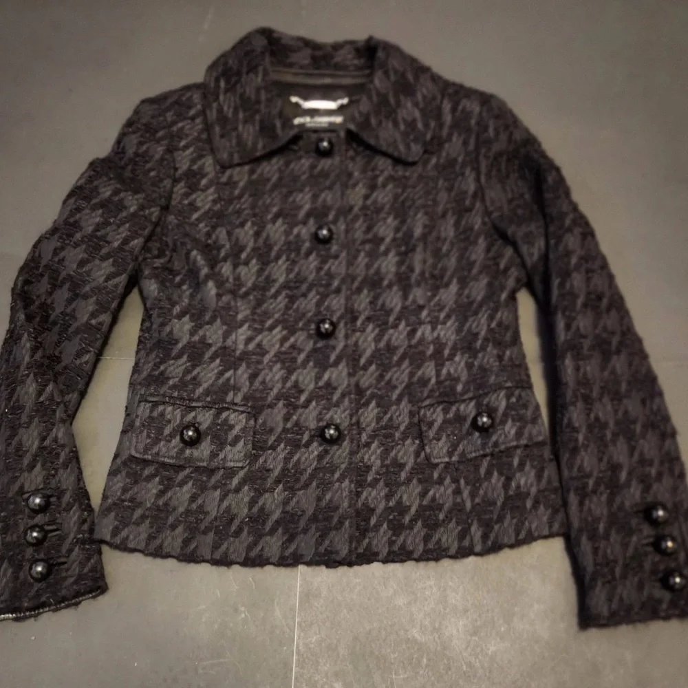 DOLCE & GABBANA Black Suit Blazer Skirt Suit Set VINTAGE - Picture 6 of 13